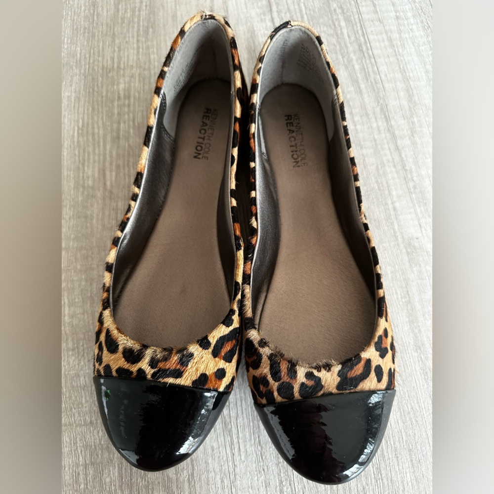 Kenneth Cole reaction simplified leopard flats